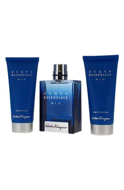 Ferragamo Aqua Essenziale Blu 3-piece Fragrance Set In No Color