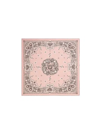 Ferragamo Arabesque Print Silk Scarf In Pink