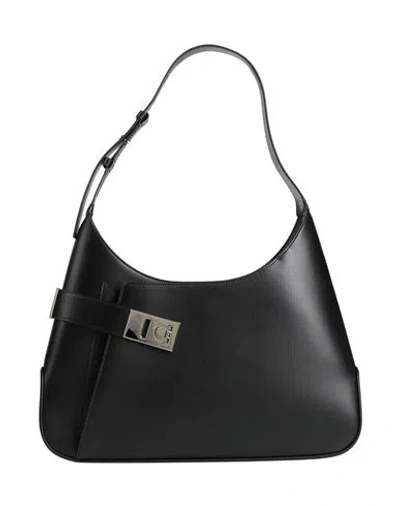 Ferragamo Arch Sh L Woman Shoulder Bag Black Size - Calfskin