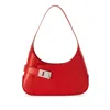 Ferragamo Archive Calfskin Leather Hobo Shoulder Bag In Red In Red
