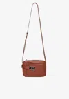 Ferragamo Logo Camera Cross-body Bag In Cognac