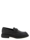 Ferragamo Mocasin With Black Gancini Decoration In Black