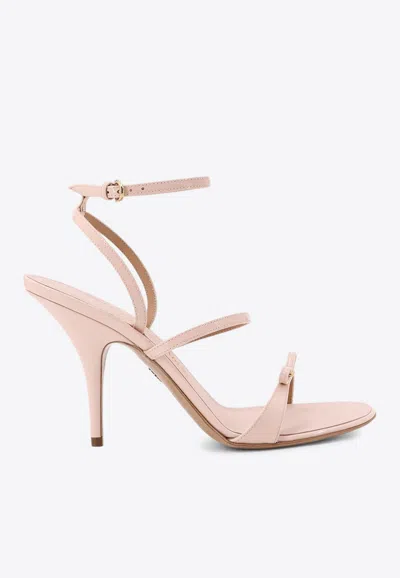 FERRAGAMO ARIEL 95 LEATHER SANDALS
