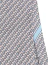 Ferragamo Aris Elephant-print Silk Tie In Multi