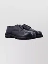 Ferragamo Aspen Brogues Rubber Sole In Black