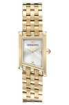 Ferragamo Asymetrique Watch, 22mm X 36mm In Ip Yellow Gold