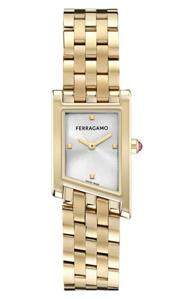 FERRAGAMO FERRAGAMO ASYMETRIQUE BRACELET WATCH, 22MM X 36MM