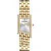 Ferragamo Women's Swiss Asymetrique Diamond Accent Gold Ion Plated Bracelet Watch 22x36mm In Ip Yellow Gold