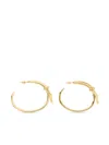 Ferragamo Asymmetric Bow Earrings In Gold