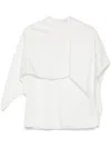 Ferragamo Asymmetric Design Top In White