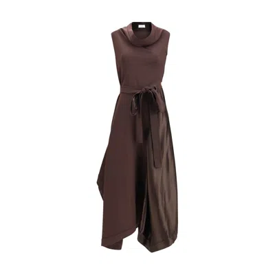 FERRAGAMO FERRAGAMO ASYMMETRIC DRESS CRAFTED FROM STRETCH VISCOSE WOMEN'S CADY