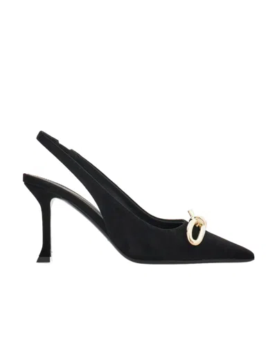FERRAGAMO ASYMMETRICAL BOW KNOT HIGH HEELS