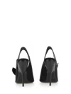 Ferragamo Asymmetrical Bow Sandal In Black
