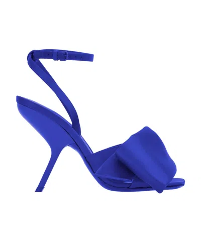 FERRAGAMO ASYMMETRICAL BOW SANDALS