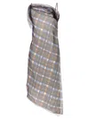 Ferragamo Multicolor Asymmetrical Dress In Multicolor