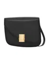 FERRAGAMO ASYMMETRICAL FRONT FLAP SHOULDER BAG