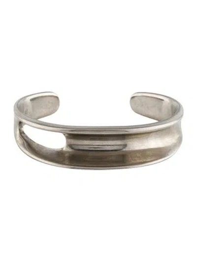 Pre-owned Ferragamo Asymmetrical Sculptural Bracelet, 6.5" In Multi