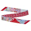 Ferragamo Oggetti-print Silk Bandeau Scarf In Beige