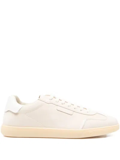 Ferragamo Athena Low-top Sneakers In Neutral