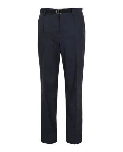 Ferragamo Athletic Silk Track Pants In Black
