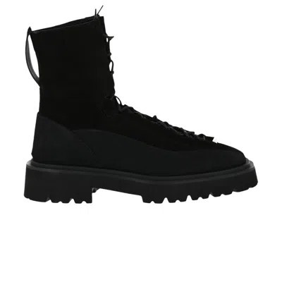 Pre-owned Ferragamo Atlante Combat Boot 'black' | Men's Size 9