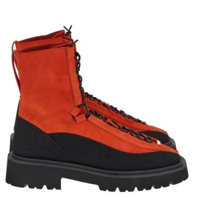 Ferragamo Atlante Hybrid Combat Boots In Burgundy