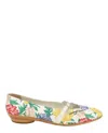Ferragamo Printed Pattern Flat Shoes In Multi