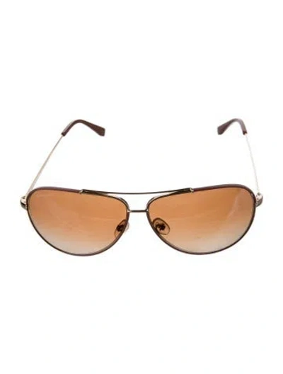 Pre-owned Ferragamo Aviator Gradient Sunglasses W/ Tags