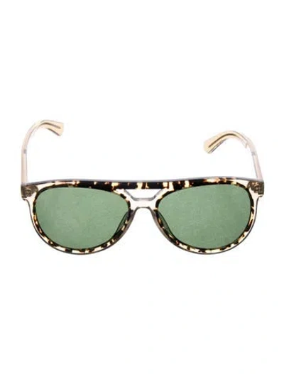 Pre-owned Ferragamo Aviator Tinted Sunglasses In Neutral