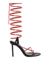 Ferragamo Azha X5 Wrap Tie Heels In Black