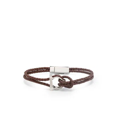 Ferragamo Babro Bracelet In Brown