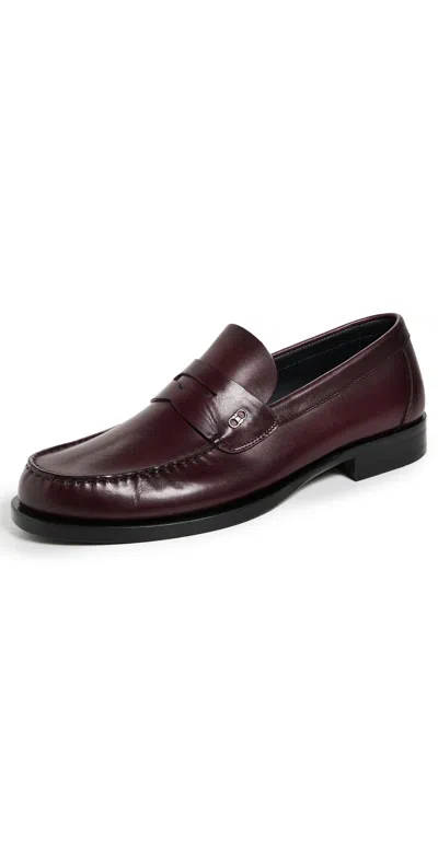 Ferragamo Bacco Loafers Dark Barolo/nero