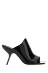 Ferragamo Era Peep Toe Slide Sandal In Black