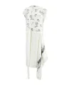Ferragamo Floral-print Midi Dress In White