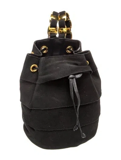 Pre-owned Ferragamo Backpack In Black