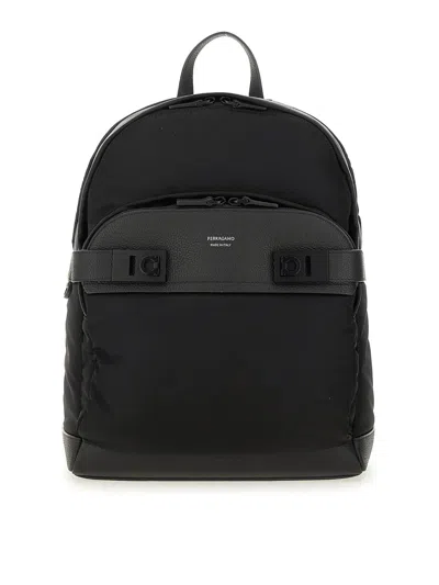 FERRAGAMO MOCHILA - NEGRO