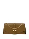Ferragamo Medium Front Flap Soulder Bag In Green