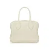 Ferragamo Logo-stamp Leather Tote Bag In White