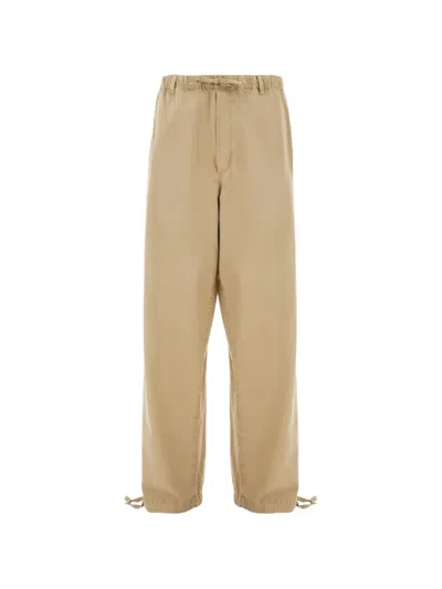 Ferragamo Baggy Trousers In Neutral