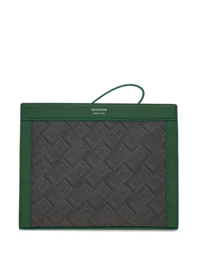Ferragamo Bags.. In Nero/forest Green