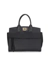 Ferragamo Classic Tote Bag In Black