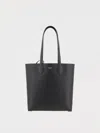 Ferragamo Grained Leather Tote Bag Textured Finish In Black