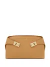 Ferragamo Mini Hug Crossbody Bag In Light Camel