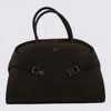 Ferragamo Brown Leather Hug Th M Top Handle Bag
