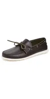 Ferragamo Bahia Boat Shoes T. Moro/new Olive In T. Moro/new Olive