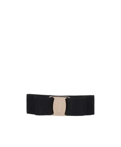 Ferragamo Bala Bow Hair Accessories In Black