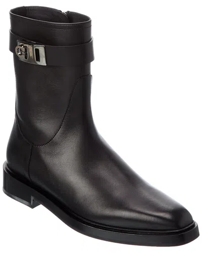 Ferragamo Balir Leather Boot In Black