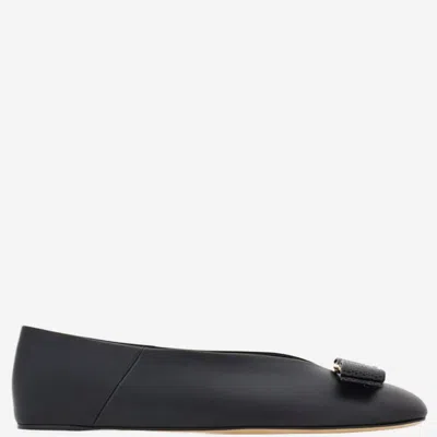 Ferragamo Ballerina Flat In Black