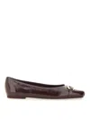 Ferragamo Ballerina Ornament Hooks In Dark Red