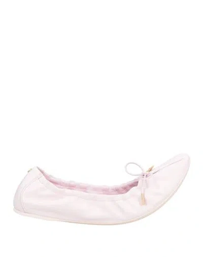 Ferragamo Ballerina Woman Ballet Flats Light Pink Size 7 Lambskin